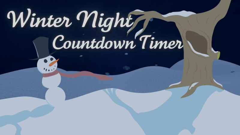 Winter Night Countdown Timer